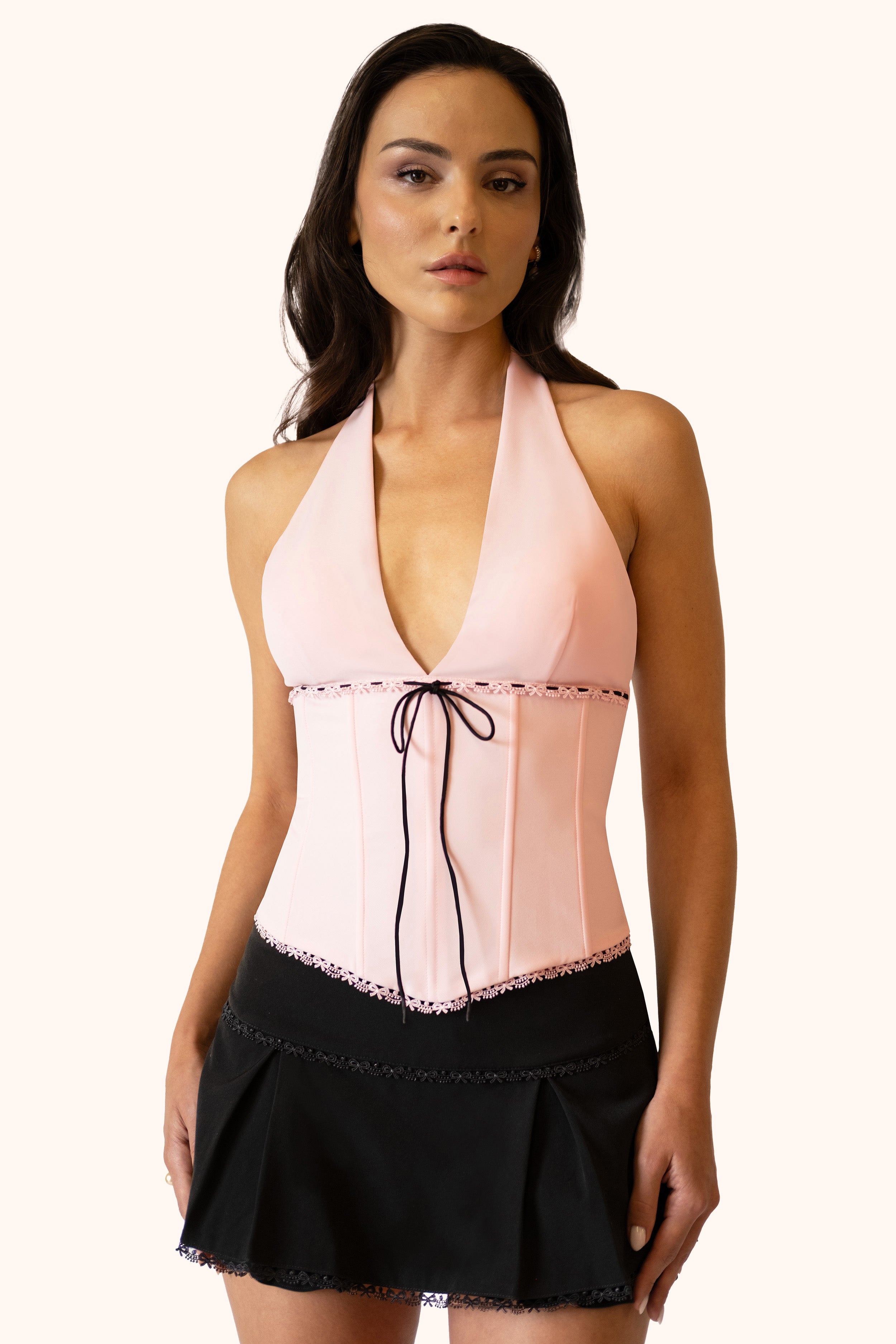 Marilyn Halter Corset Top - Front